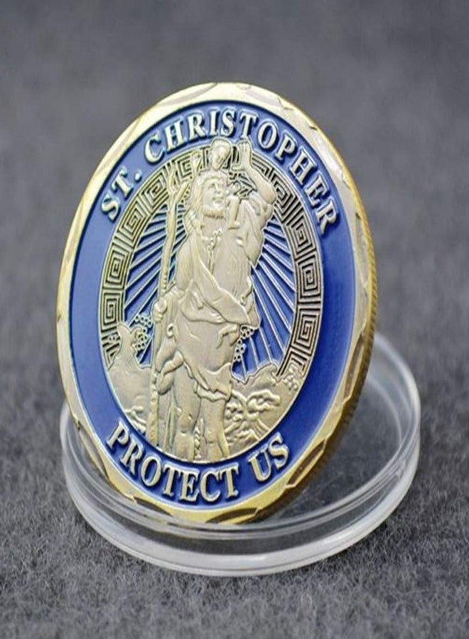 Glamtune St Christopher Protect Us Challenge Coin Collector's Medallion - Image 4